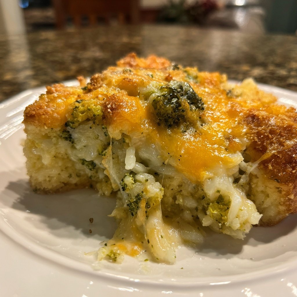 Sunday Cheesy Broccoli Rice Casserole