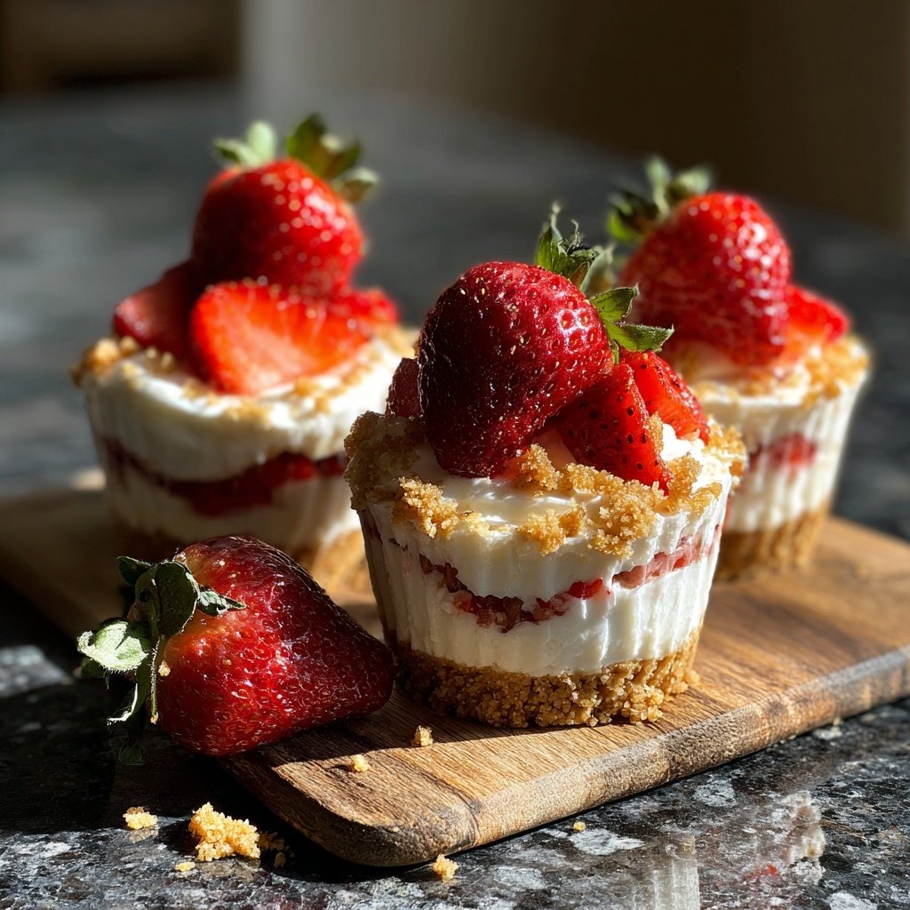 Strawberry Cream Cheese Dessert Cups