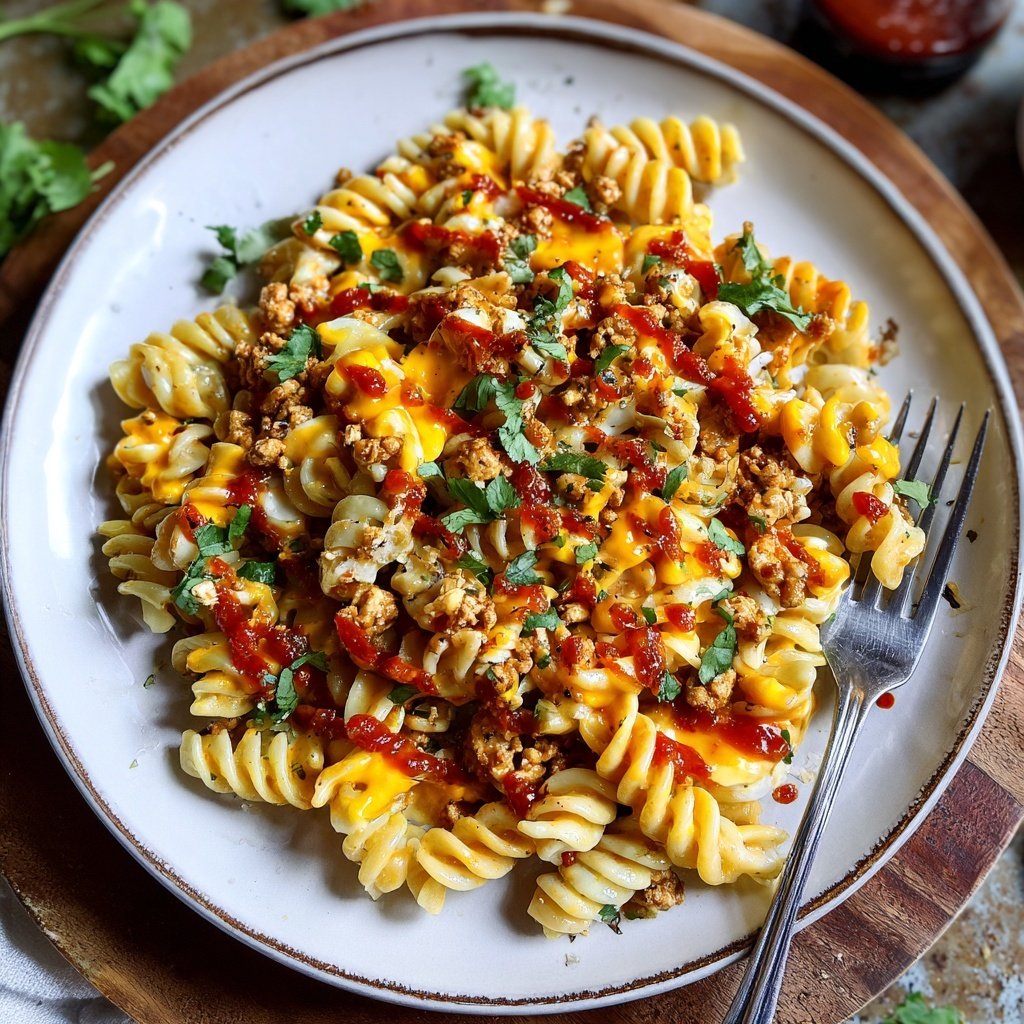 Ground Chicken Taco Pasta