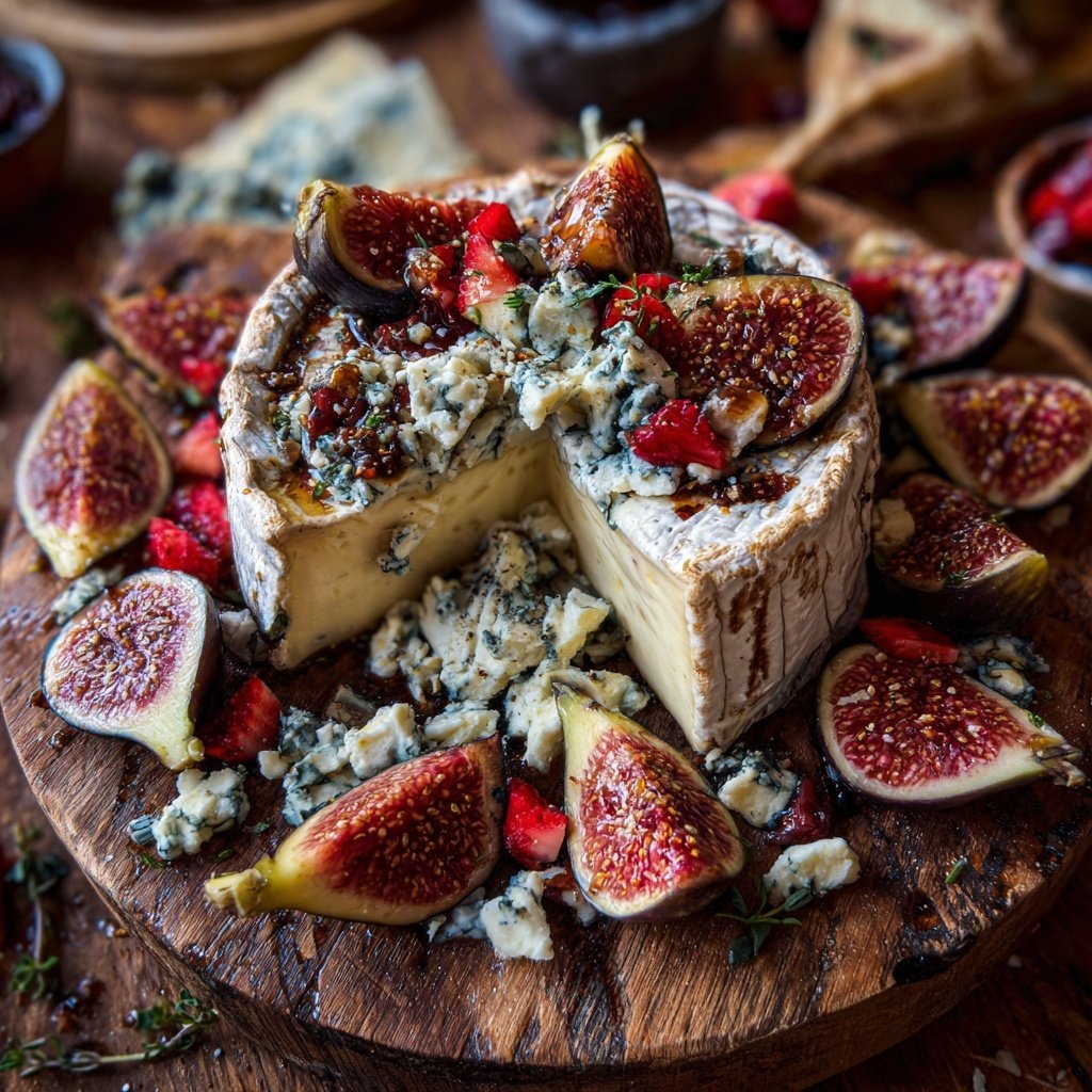 Valentine Cheese Board with Fruit