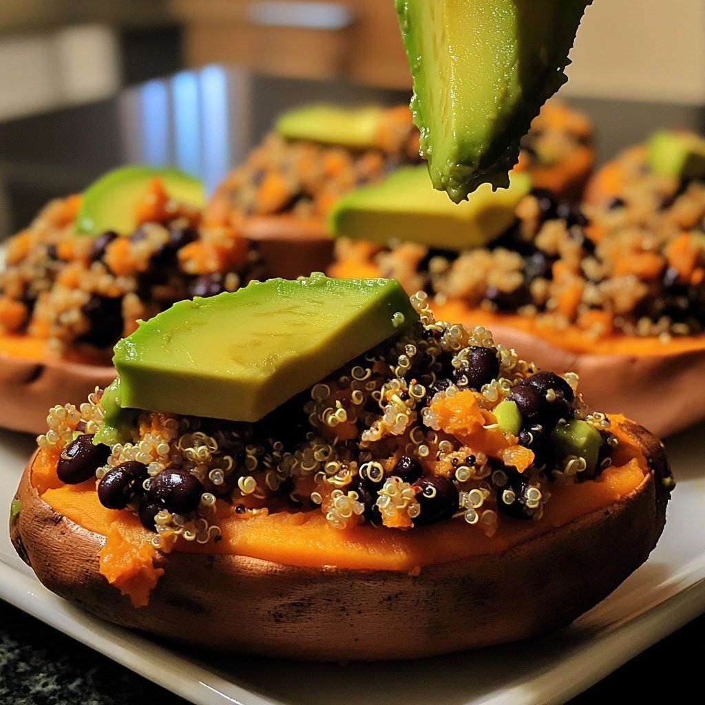 Healthy Stuffed Sweet Potatoes
