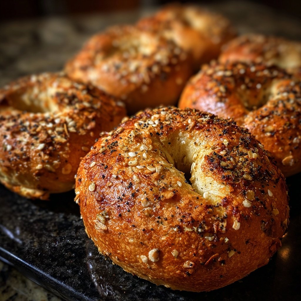 Soft Multigrain Yogurt Bagels