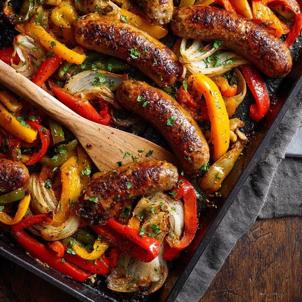 Sheet Pan Sausage And Vegetables