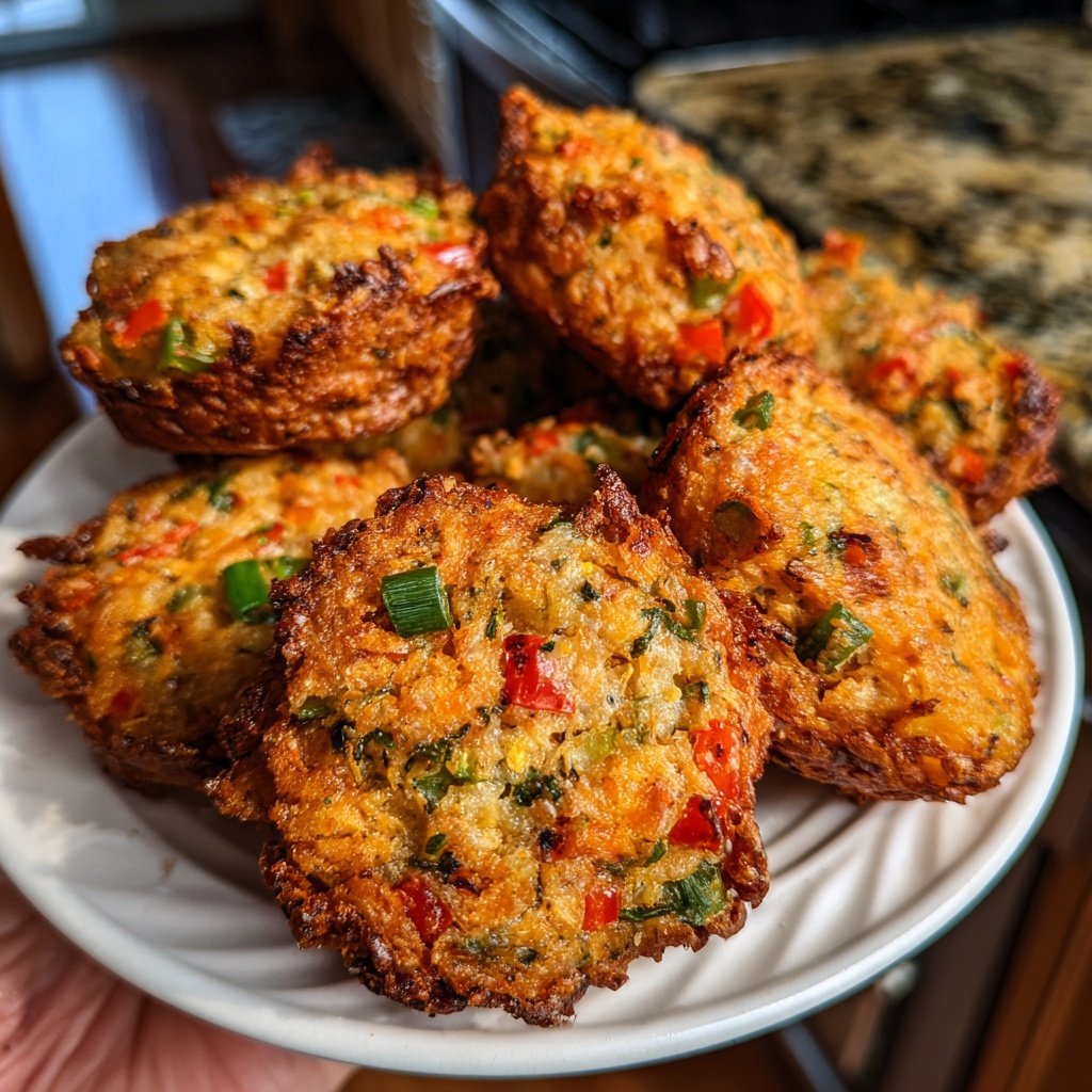 Baked Veggie Rice Cakes