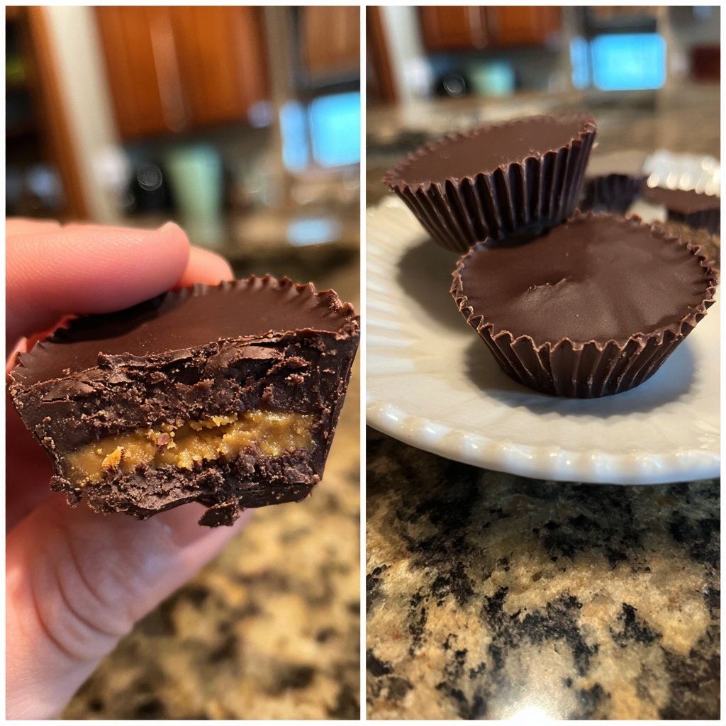Homemade Reese’s Cups with Date Sweetener