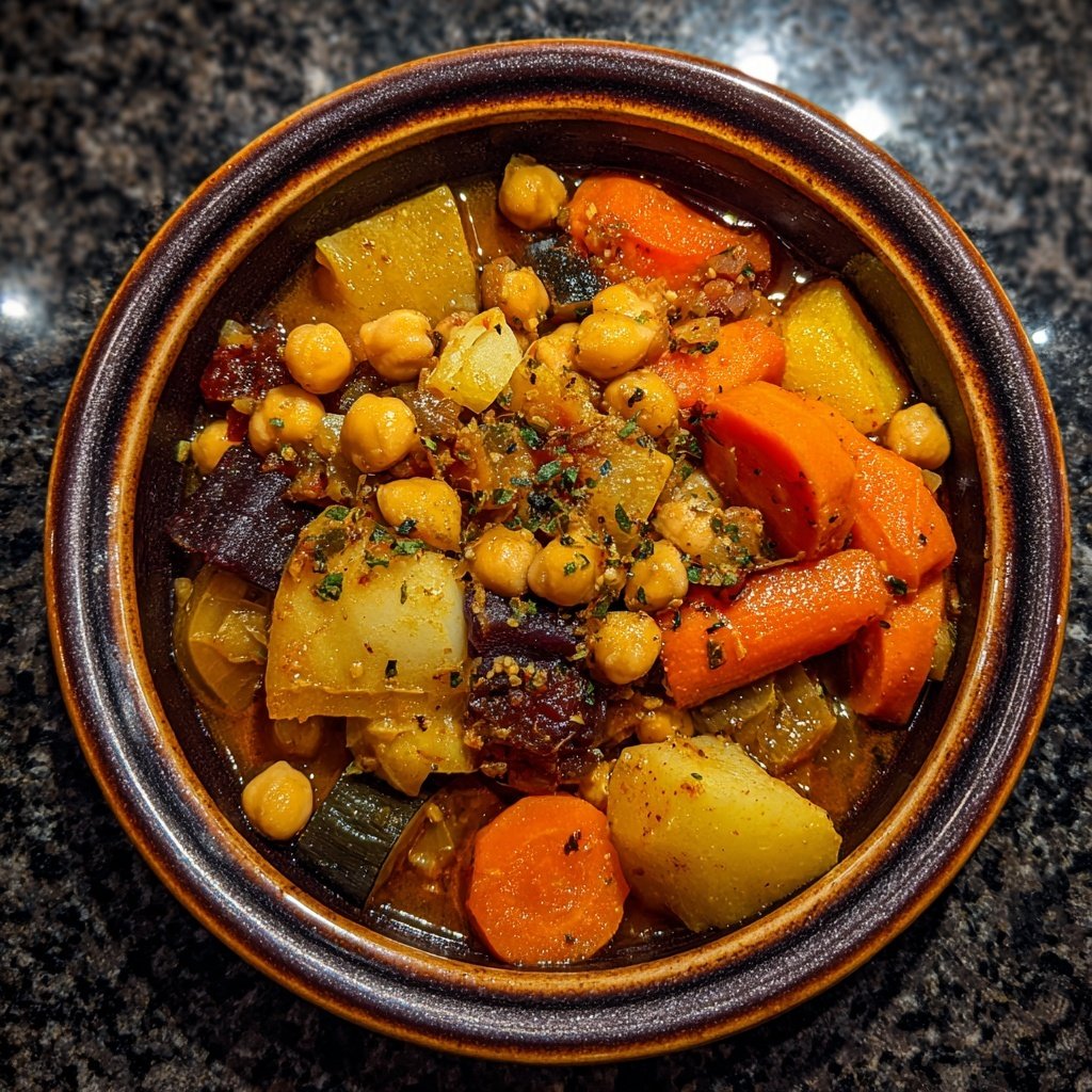 Healthy Crockpot Vegetable Tagine