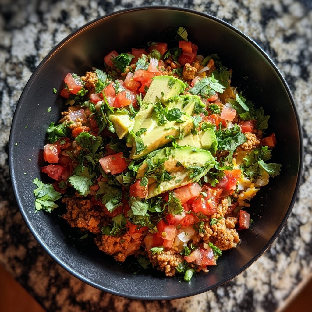 Ground Turkey Taco Bowl
