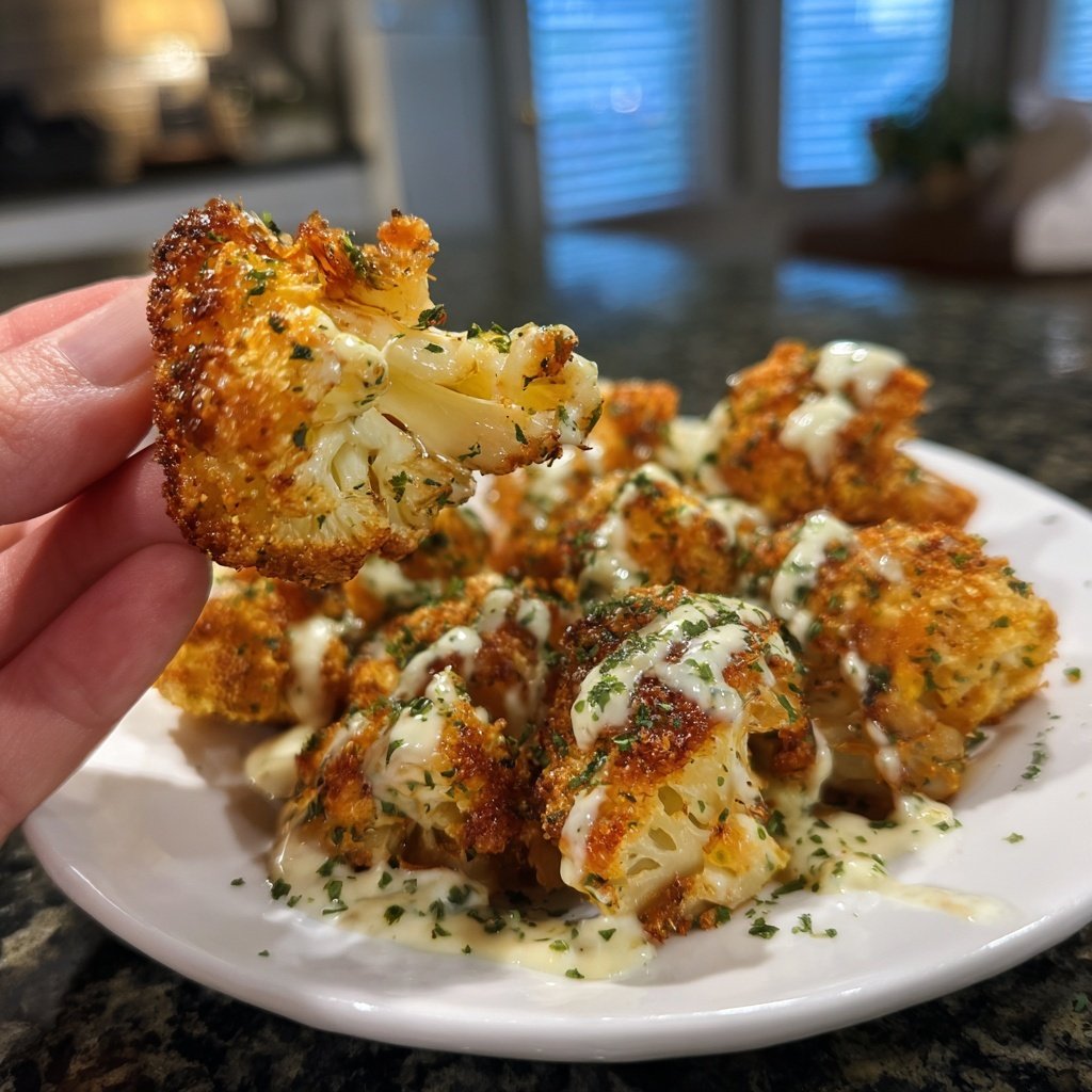 Crispy Cauliflower Herb Bites