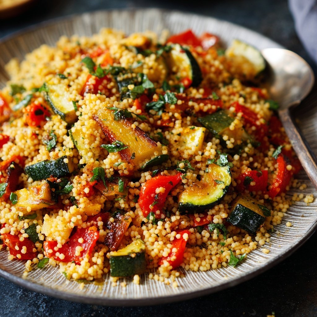 Mediterranean Roasted Vegetable Couscous