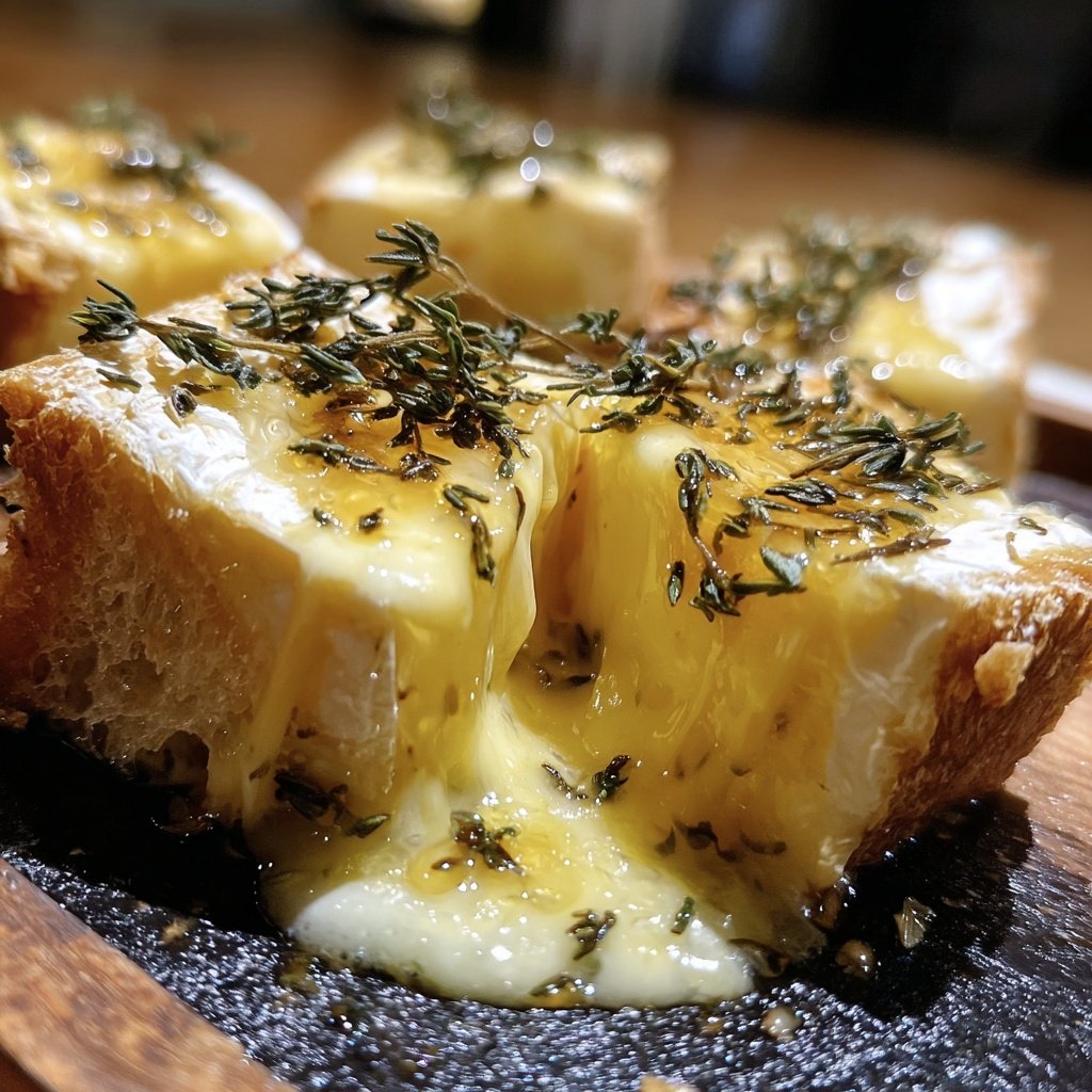 Fondue with Camembert and Thyme