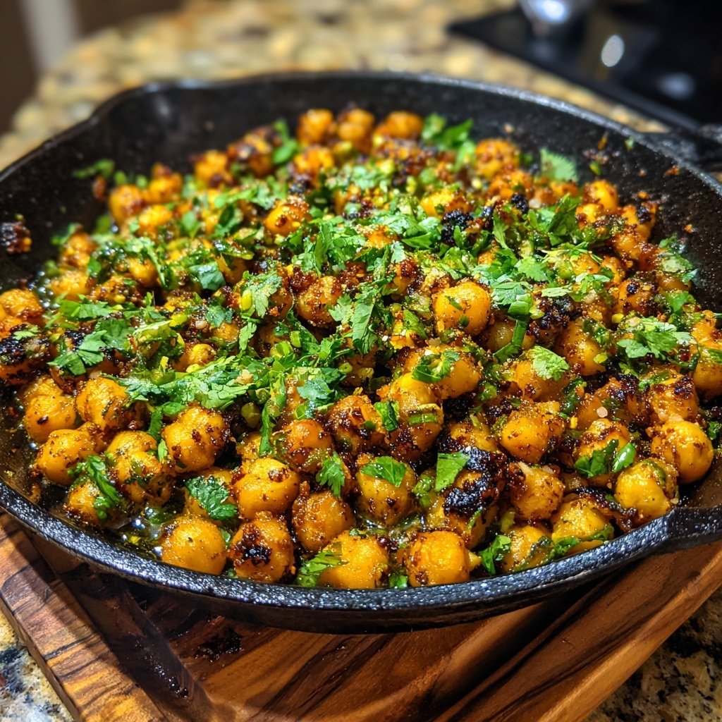 Jamaican Jerk Spiced Chickpea Skillet