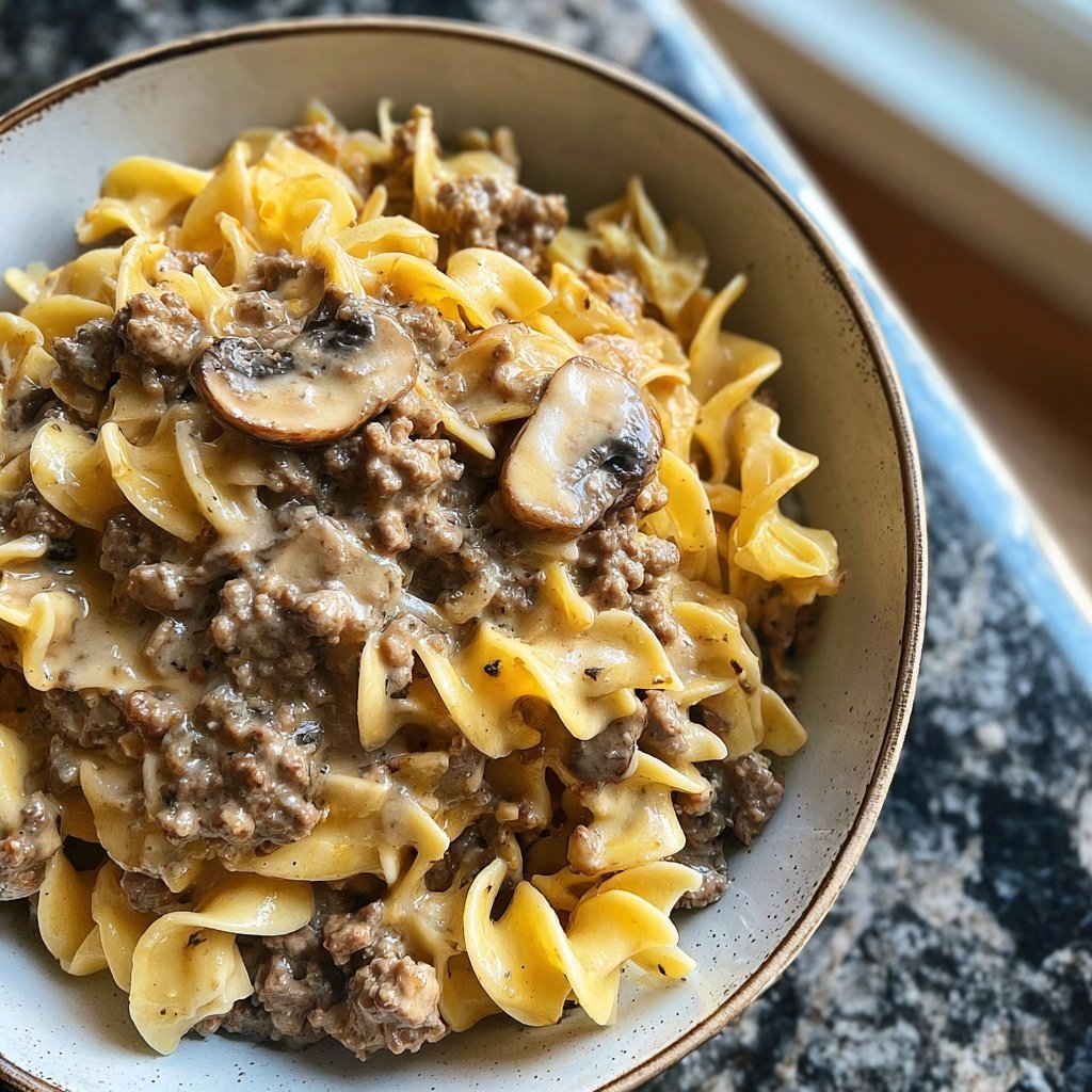 Ground Beef Stroganoff