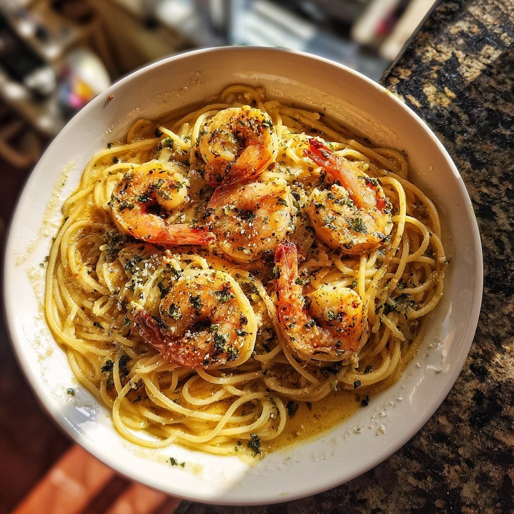 Garlic Butter Shrimp Pasta