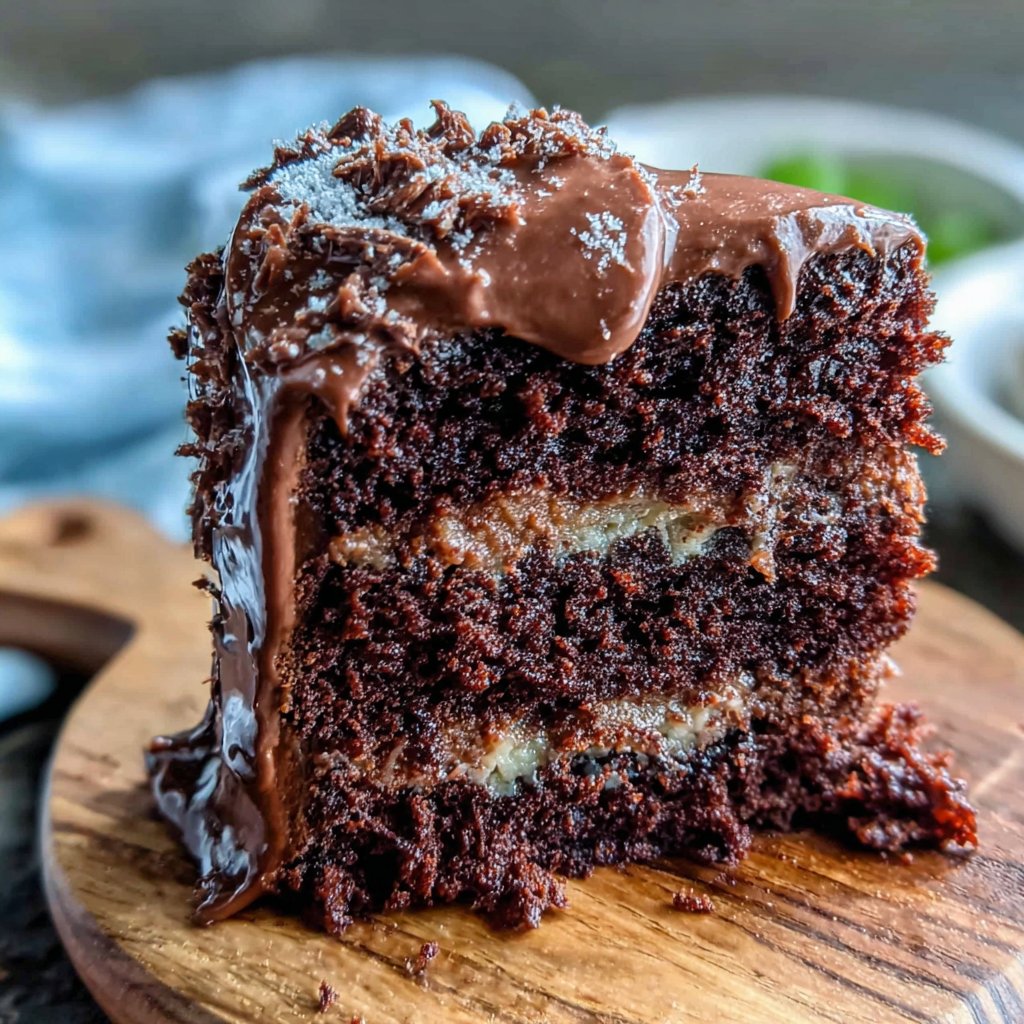 Rich Chocolate Cake With Chocolate Buttercream