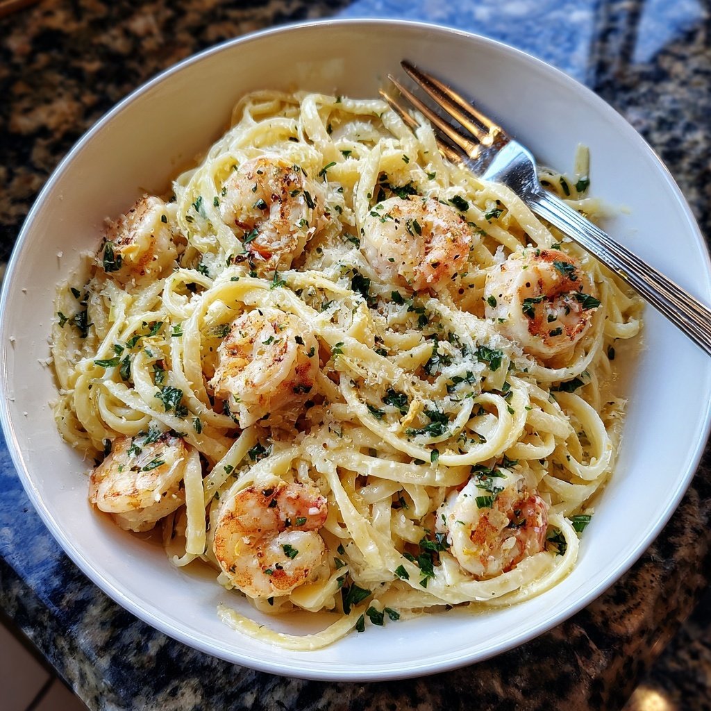 Shrimp Lemon Butter Pasta