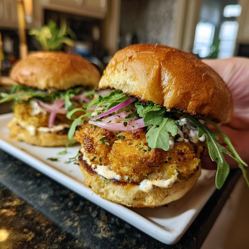 Easy Slider Crispy Cauliflower Sliders