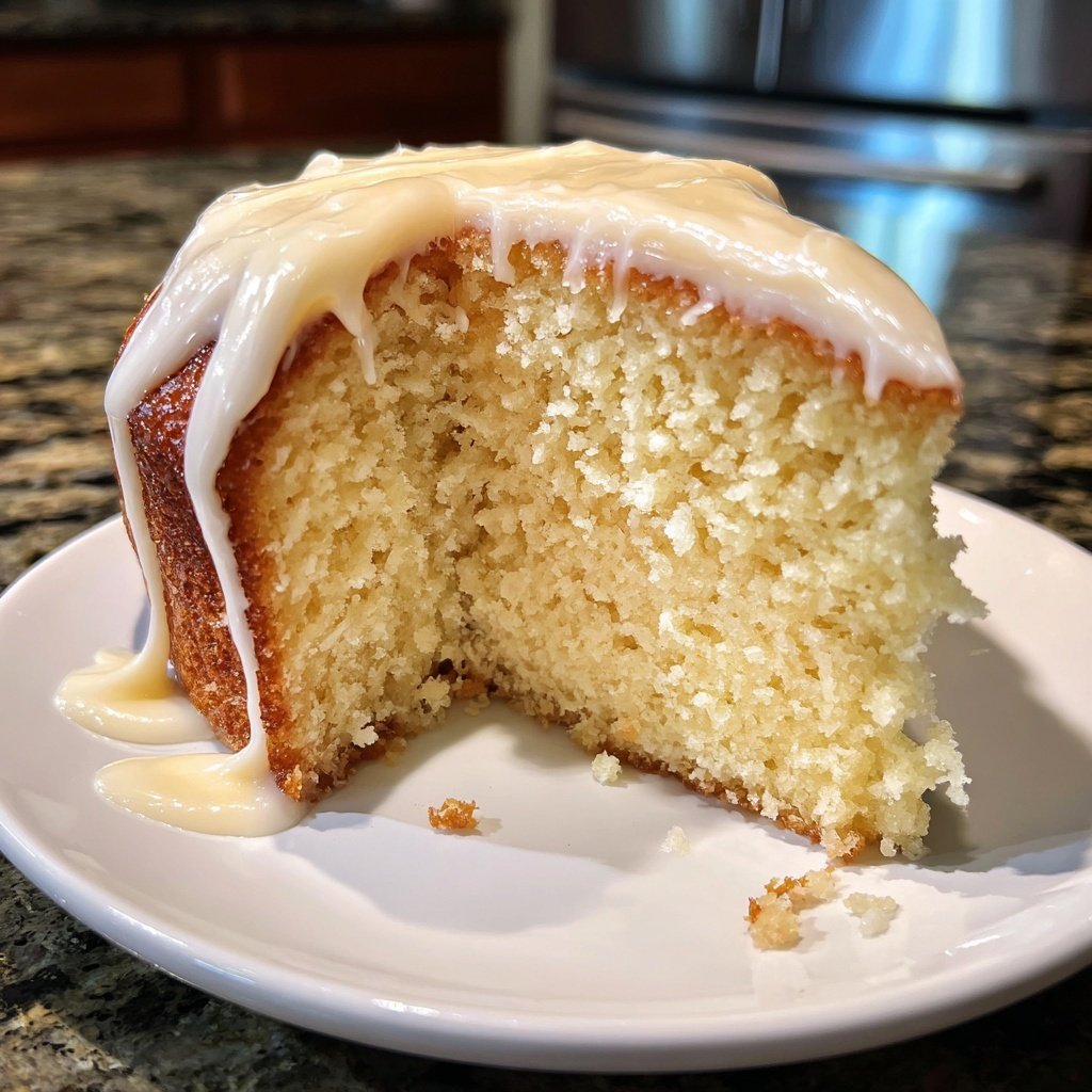 Easy One Bowl Vanilla Cake