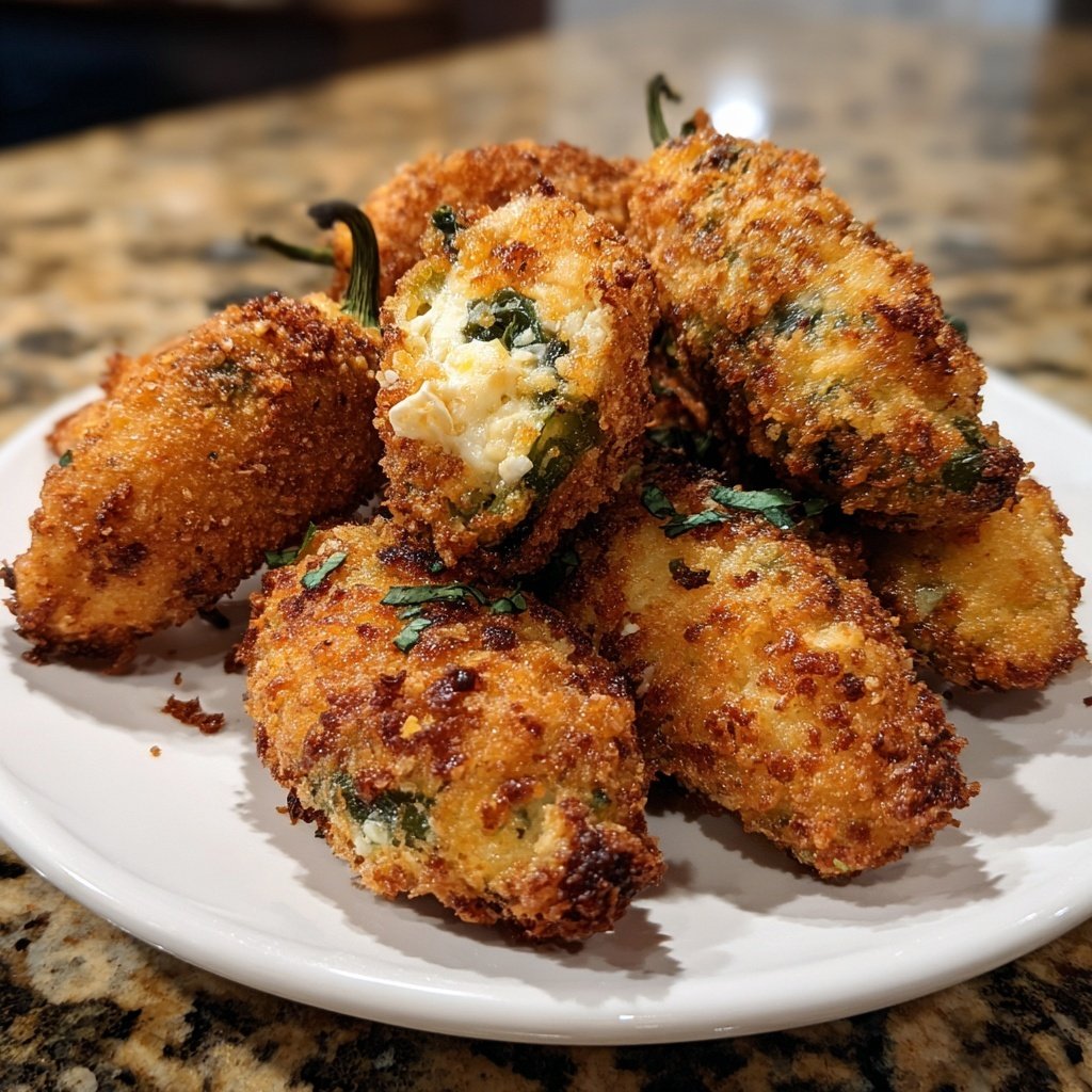 Jalapeno Poppers with Herb Yogurt Filling