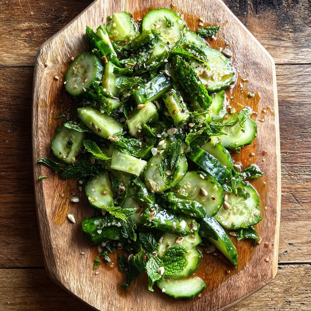 Celery Cucumber Crunch Salad