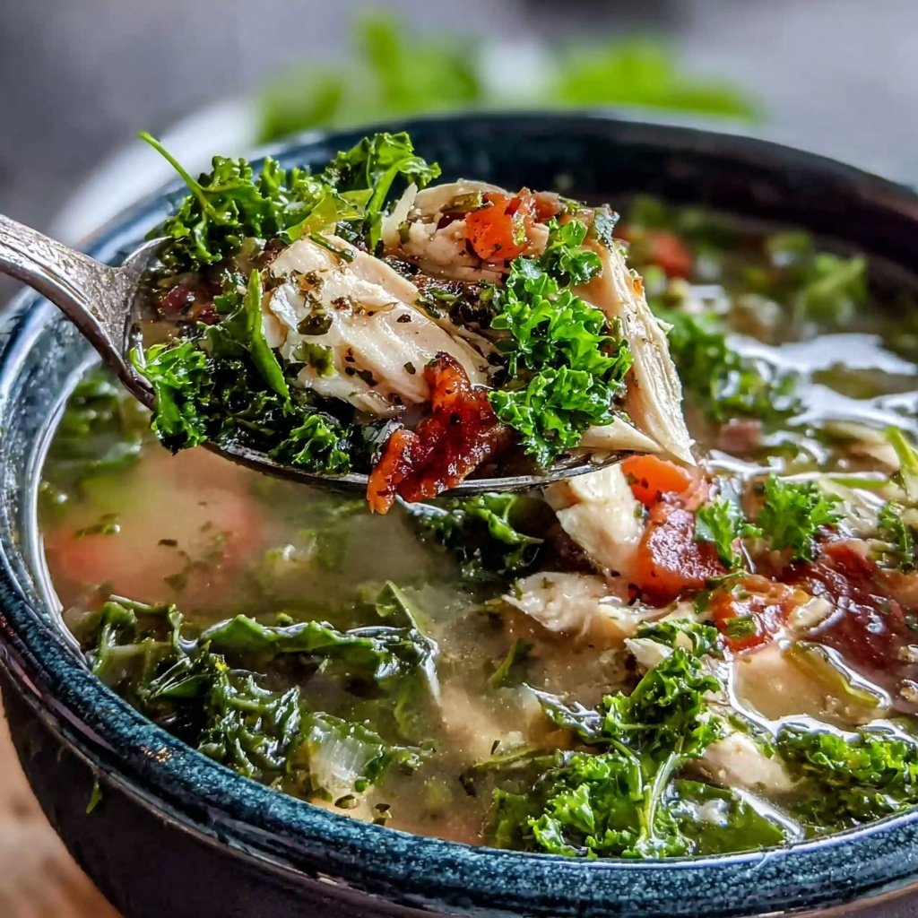 Healthy Chicken And Kale Soup